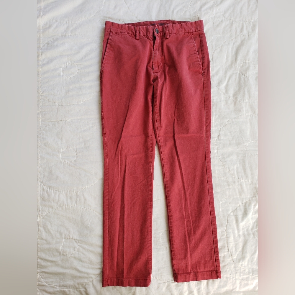 Old Navy Ultimate Slim Jeans, Red, Stretchy Cotton, 30x28 Size
